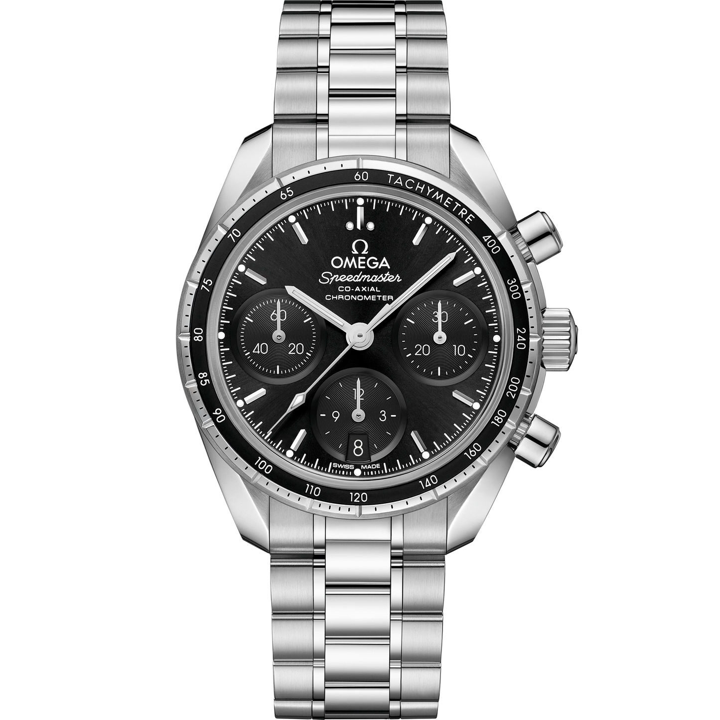 Speedmaster 38 mm, steel on steel - 324.30.38.50.01.001
