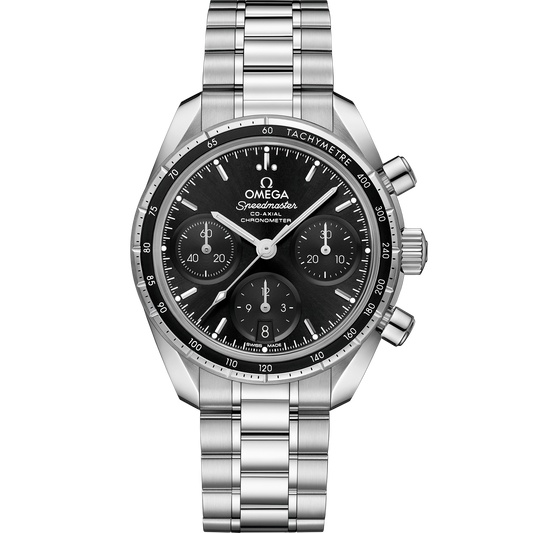 Speedmaster 38 mm, steel on steel - 324.30.38.50.01.001