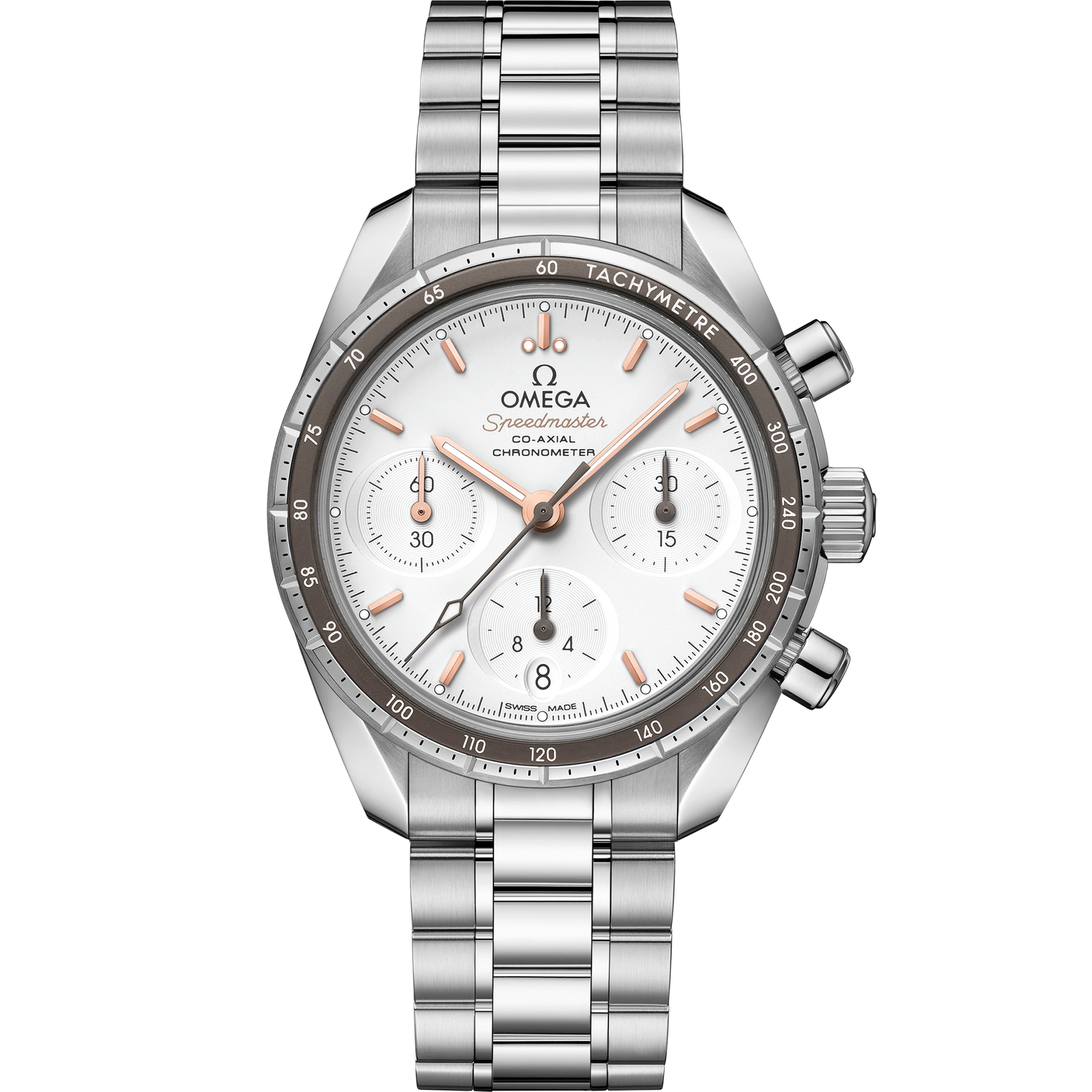 Speedmaster 38 mm, steel on steel - 324.30.38.50.02.001