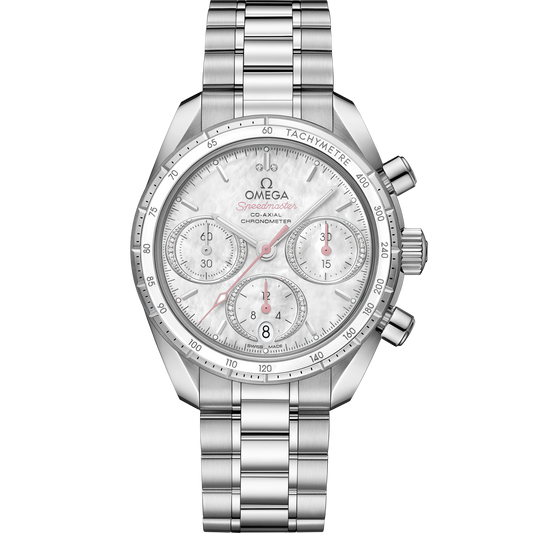 Speedmaster 38 mm, steel on steel - 324.30.38.50.55.001