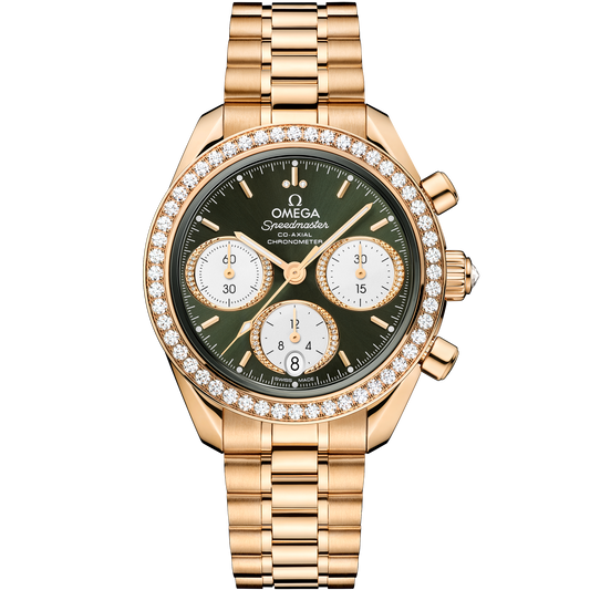 Speedmaster 38 mm, Moonshine™ gold on Moonshine™ gold - 324.55.38.50.60.001