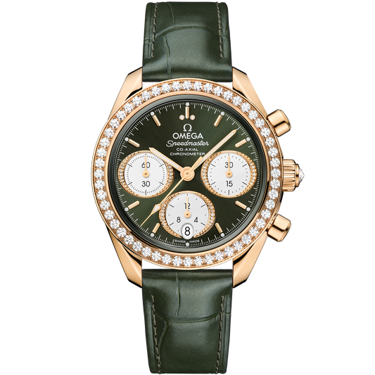 Speedmaster 38 mm, Moonshine™ gold on alligator - 324.58.38.50.60.001
