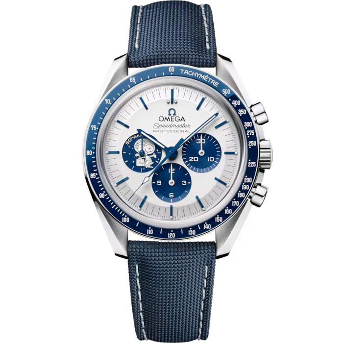 Men’s Omega Speedmaster "Silver Snoopy Award" 50th Anniversary Automatic Watch