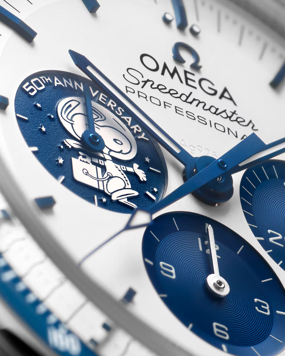 Men’s Omega Speedmaster "Silver Snoopy Award" 50th Anniversary Automatic Watch