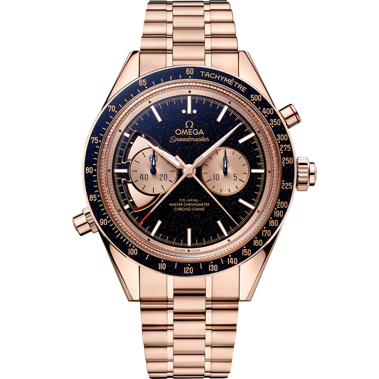 Speedmaster Chrono Chime 45 mm, Sedna™ gold on Sedna™ gold - 522.50.45.52.03.001