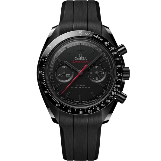 Speedmaster Dark Side of the Moon 44.25 mm, black ceramic on rubber strap - 310.92.44.51.01.001