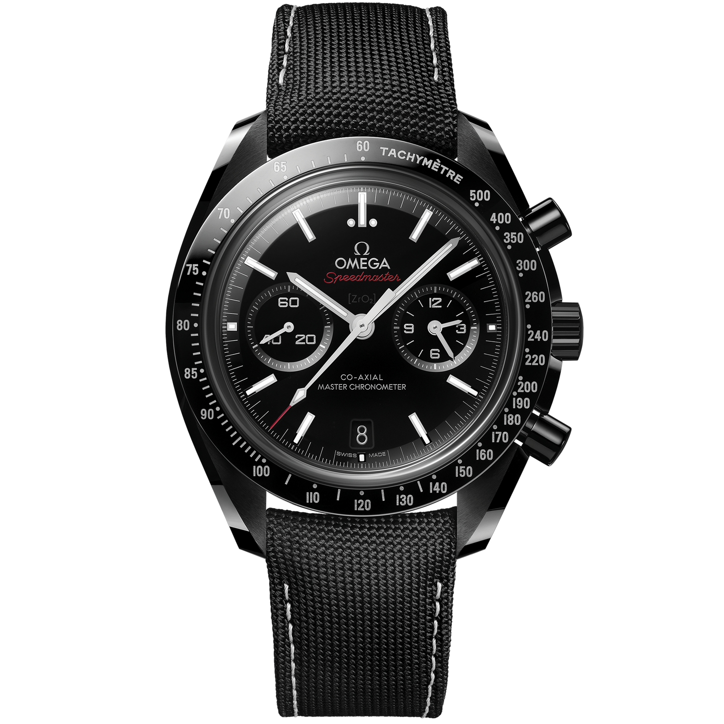 Speedmaster Dark Side of the Moon 44.25 mm, black ceramic on coated nylon fabric strap - 310.92.44.51.01.002