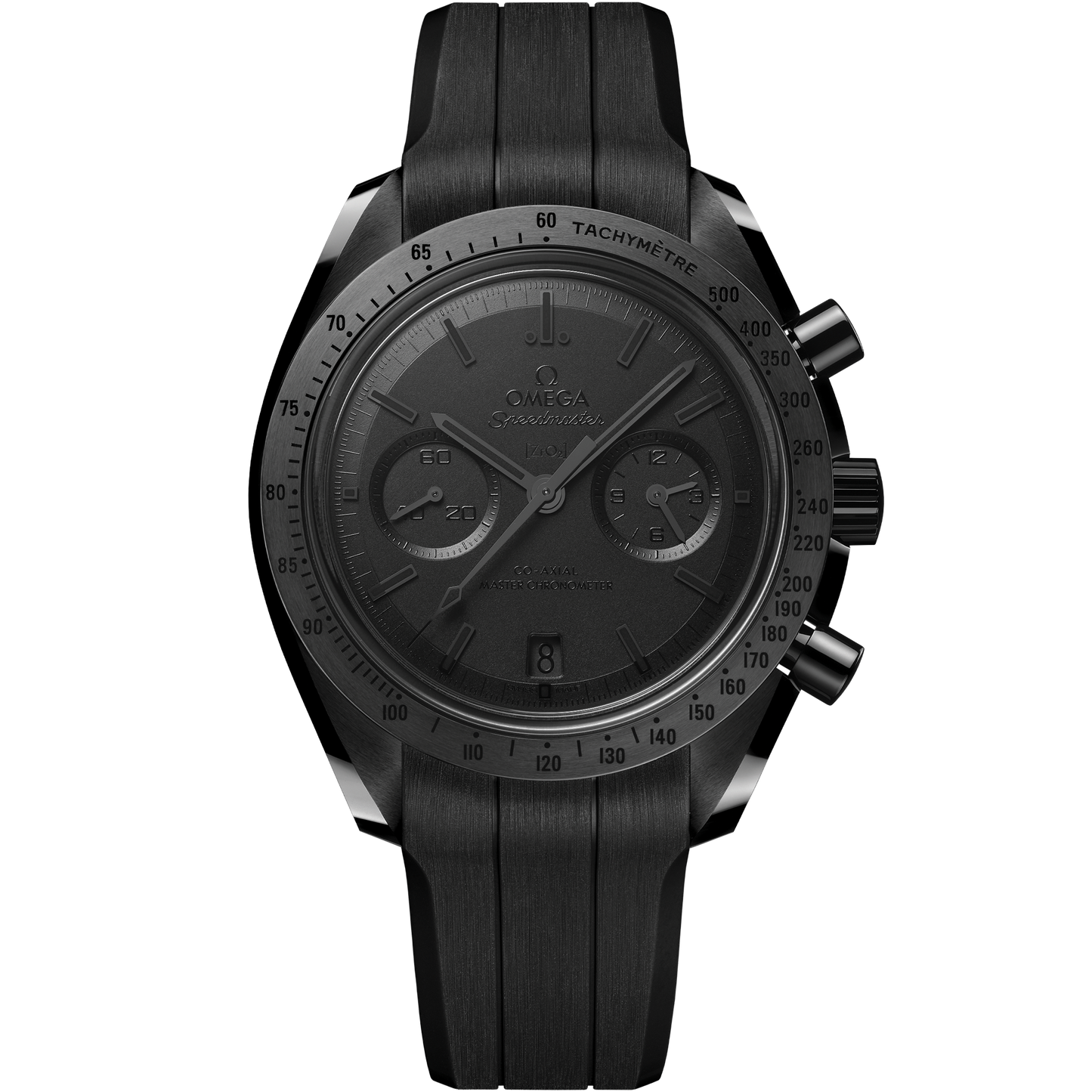 Speedmaster Dark Side of the Moon 44.25 mm, black ceramic on rubber strap - 310.92.44.51.01.005