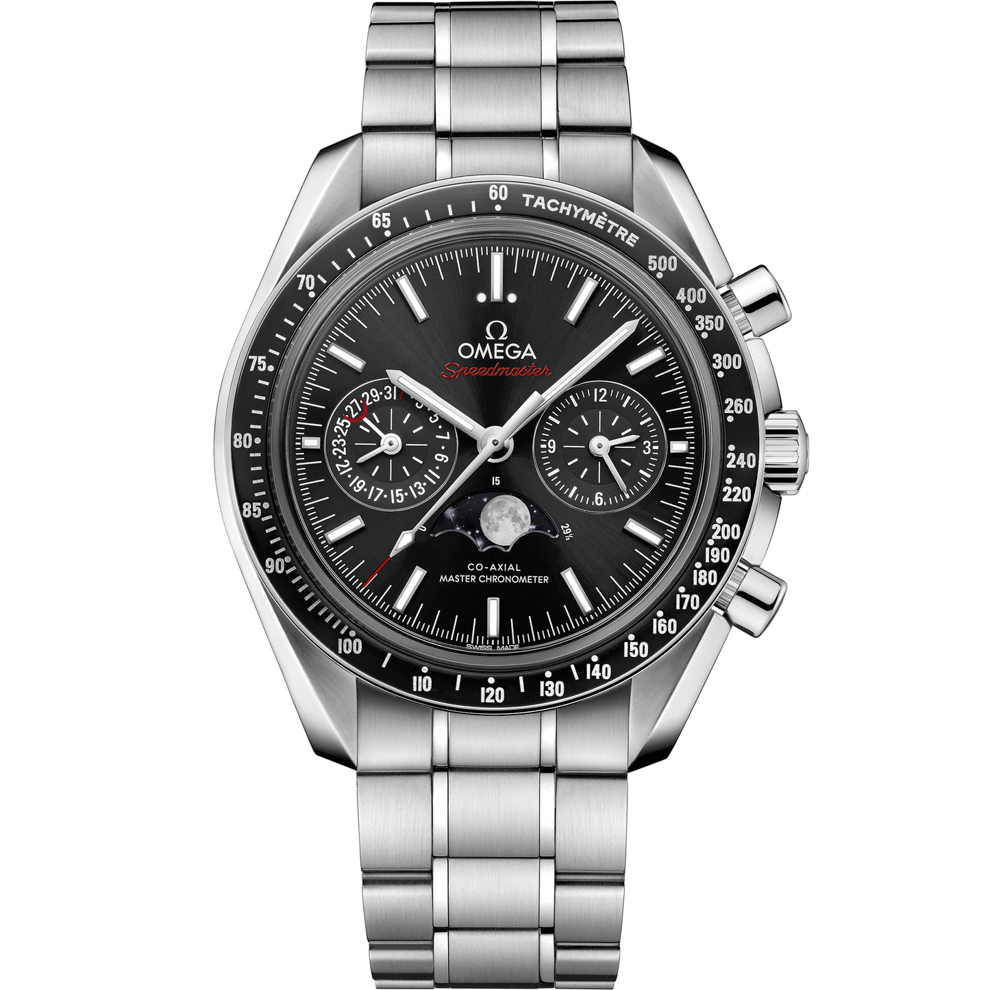 Speedmaster Moonphase 44.25 mm, steel on steel - 304.30.44.52.01.001