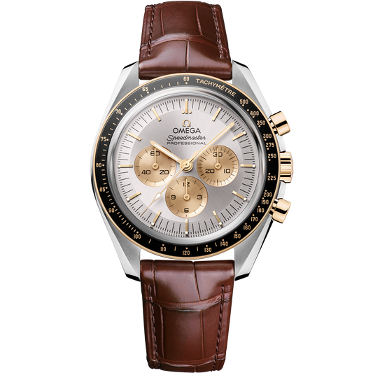 Speedmaster Moonwatch Professional 42 mm, steel - Moonshine™ gold on alligator - 310.23.42.50.02.001