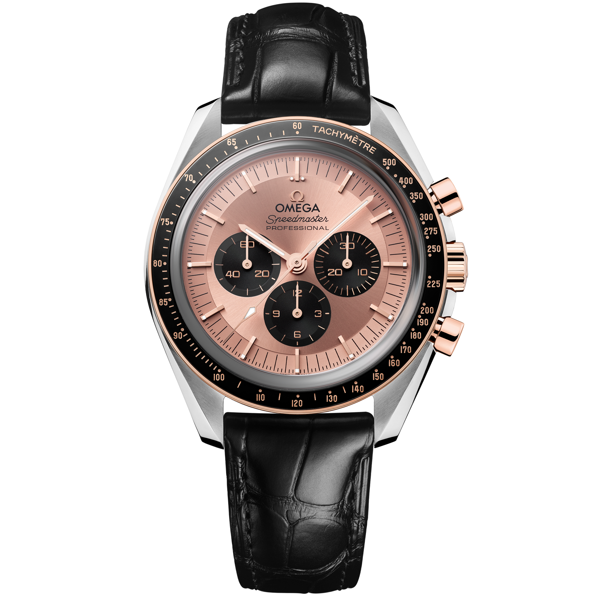 Speedmaster Moonwatch Professional 42 mm, steel - Sedna™ gold on alligator - 310.23.42.50.99.001