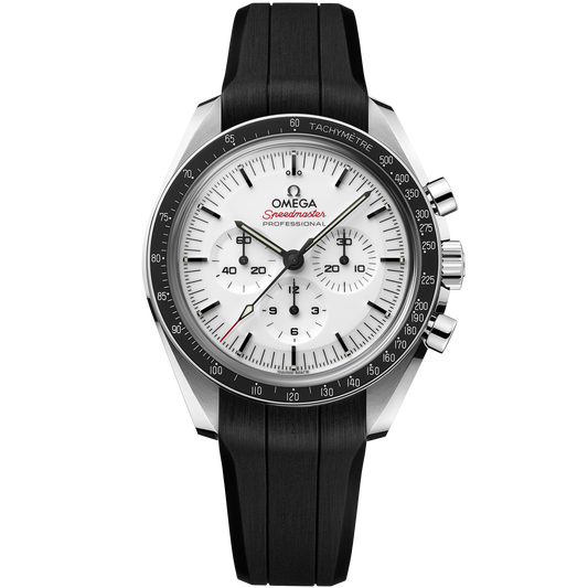 Speedmaster Moonwatch Professional 42 mm, steel on rubber strap - 310.32.42.50.04.001