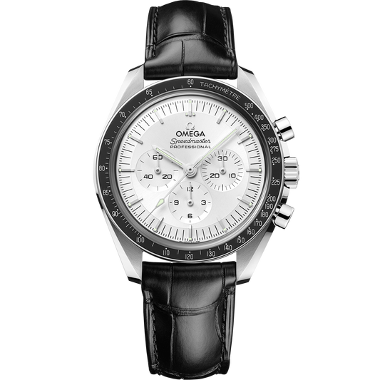 Speedmaster Moonwatch Professional 42 mm, Canopus Gold™ on leather strap - 310.63.42.50.02.001