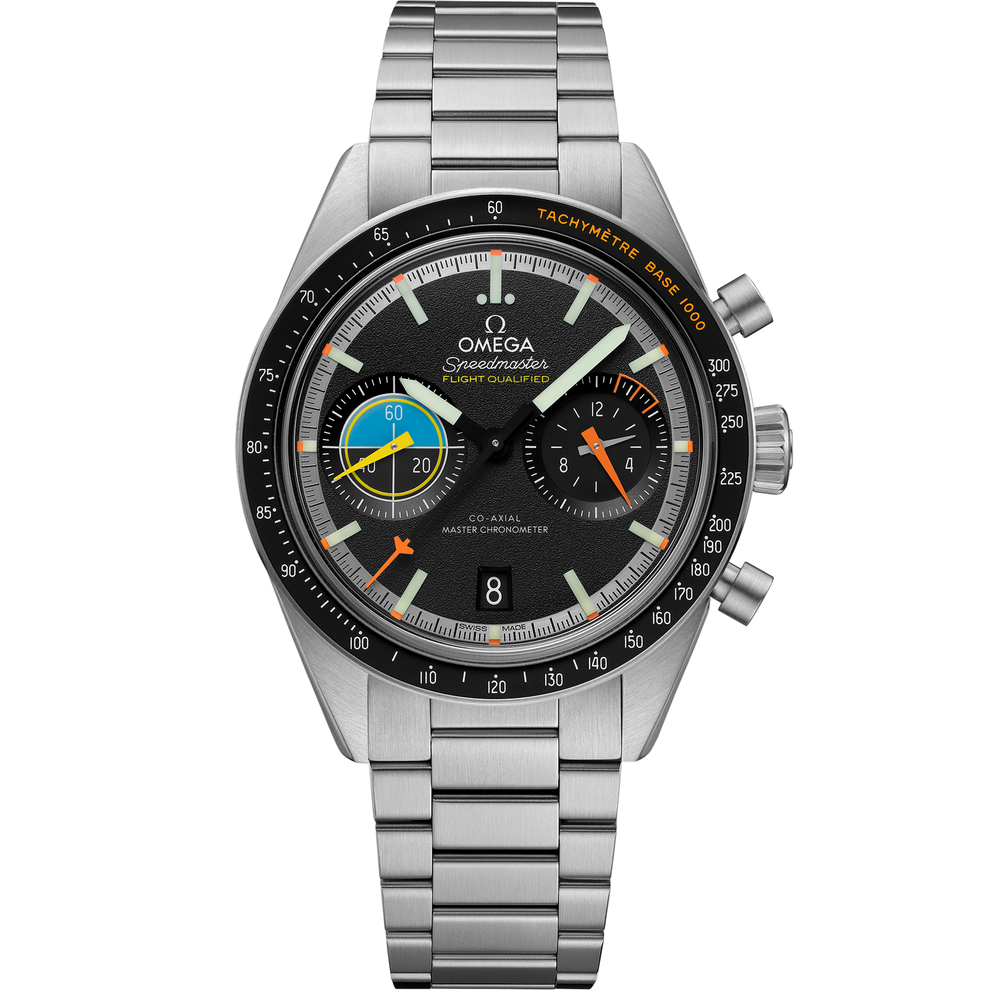 Speedmaster Pilot 40.85 mm, steel on steel - 332.10.41.51.01.002