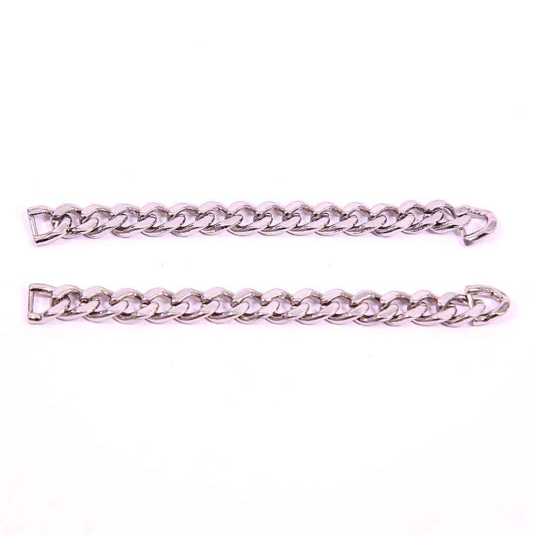 Silver Cuban Link Shoe Chains | Premium Sneaker Accessories – KNOTTY by KNOTTY