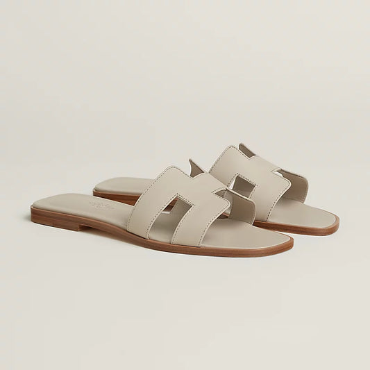 Hermes Oran Sandals – Calfskin (Nomadic Beige) - Zeuskicks