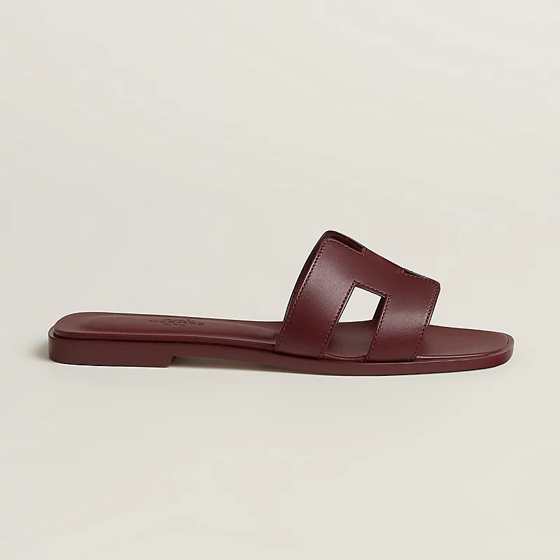 Hermès Oran Sandals – Rouge H Calfskin Classic - Zeuskicks