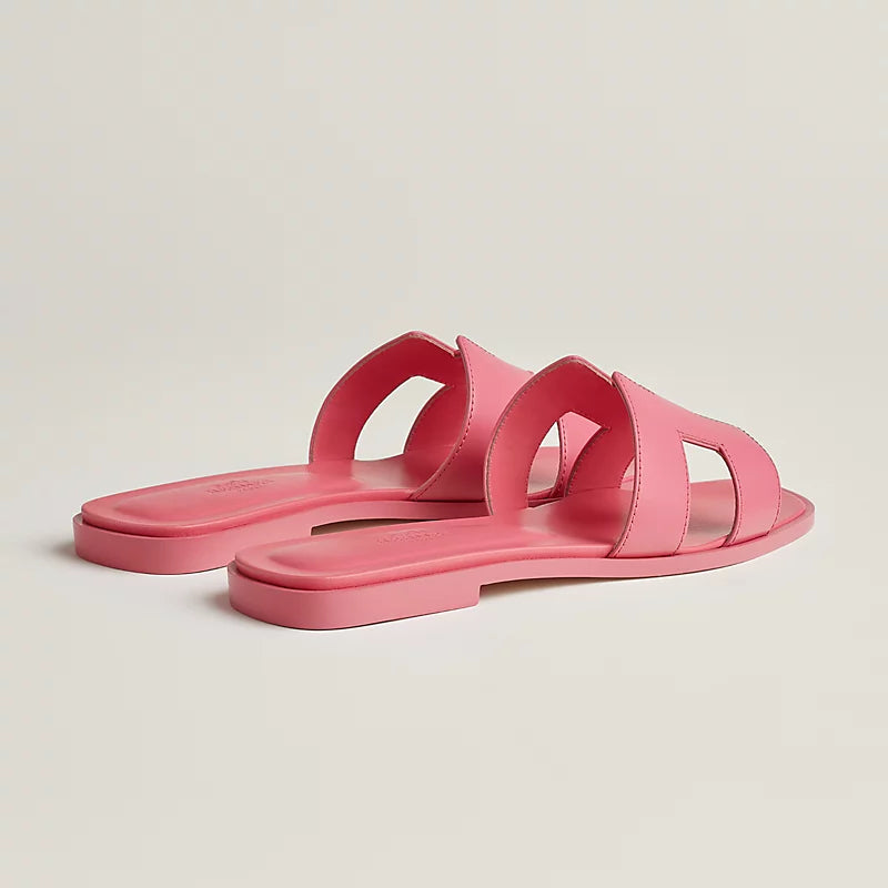 Hermes Cut-Out Sandals – Calfskin (Petal Rose) - Zeuskicks