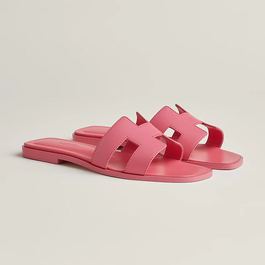 Hermes Cut-Out Sandals – Calfskin (Petal Rose) - Zeuskicks