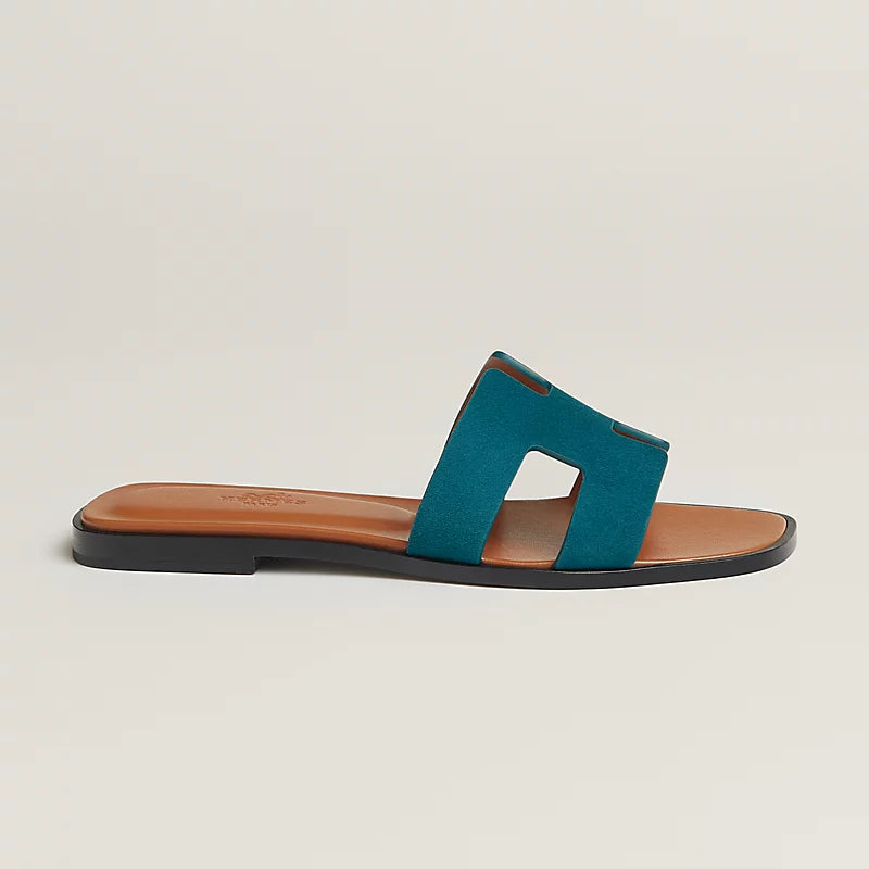 Hermès Oran Sandals – Noir Suede Goatskin Edition - Zeuskicks