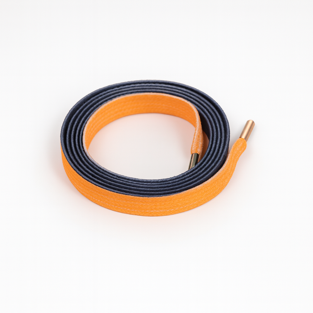 Firestarter Ombre Fade Gradient Shoelaces | Black-Orange | Premium Gradient Flat Sneaker Laces by KNOTTY by KNOTTY