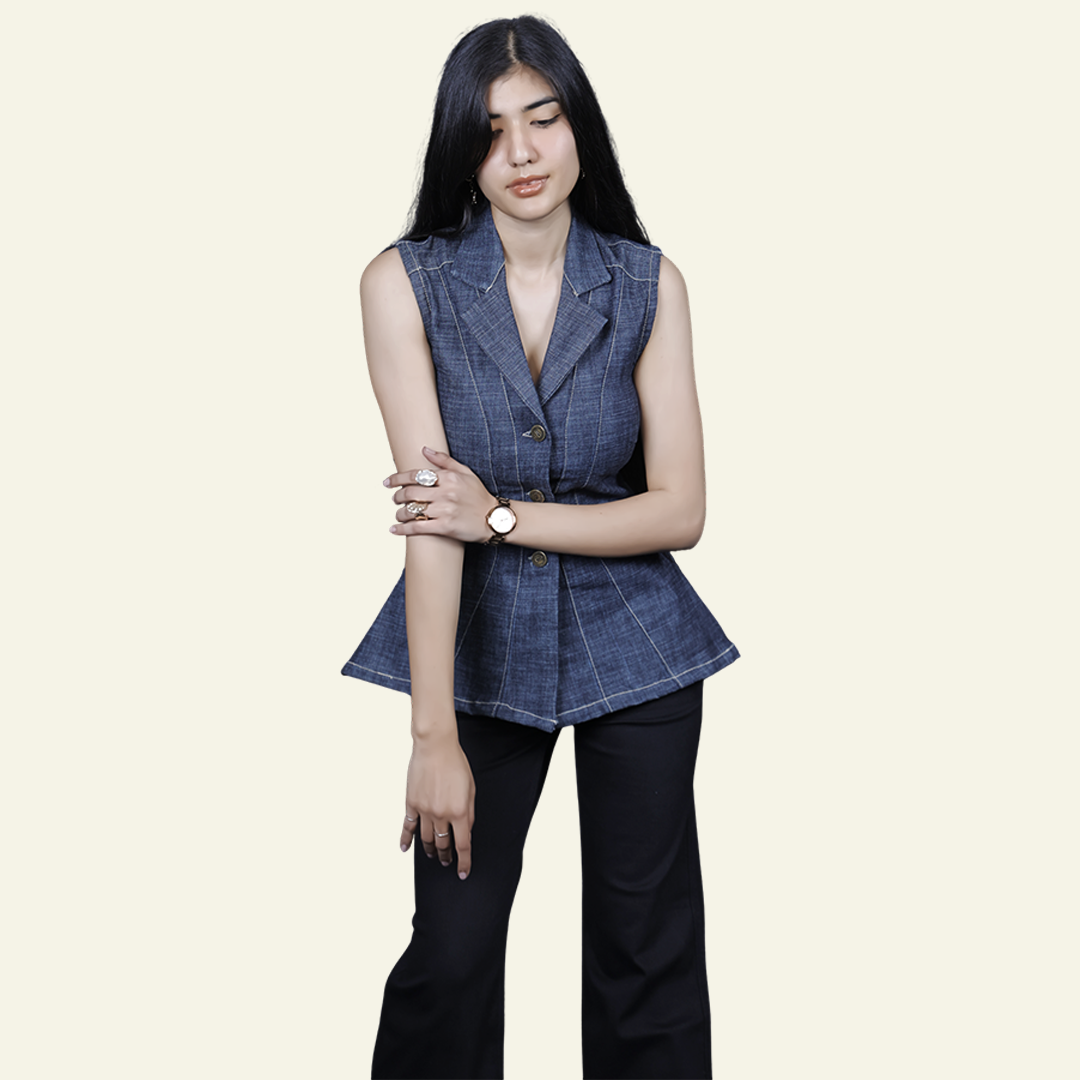 Women's Peplum Dress by Old Gene