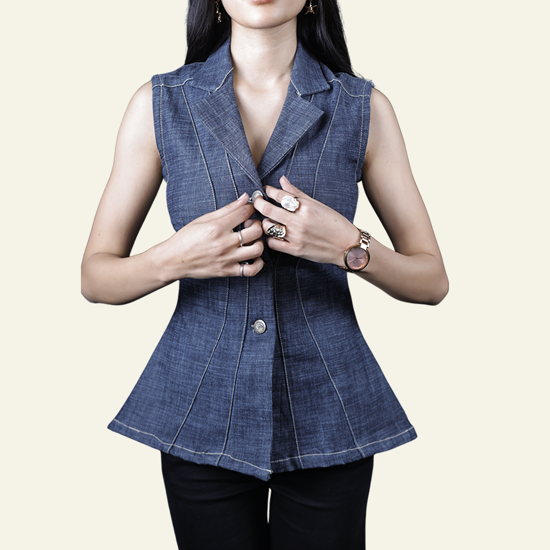 Women's Peplum Dress by Old Gene