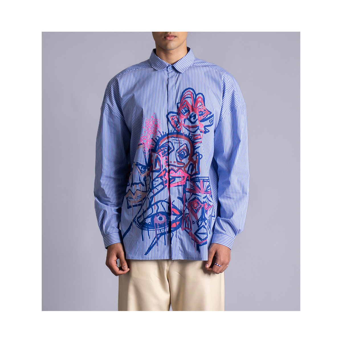 Diversity 2.1 Shirt (Pinstriped) by HUEMN