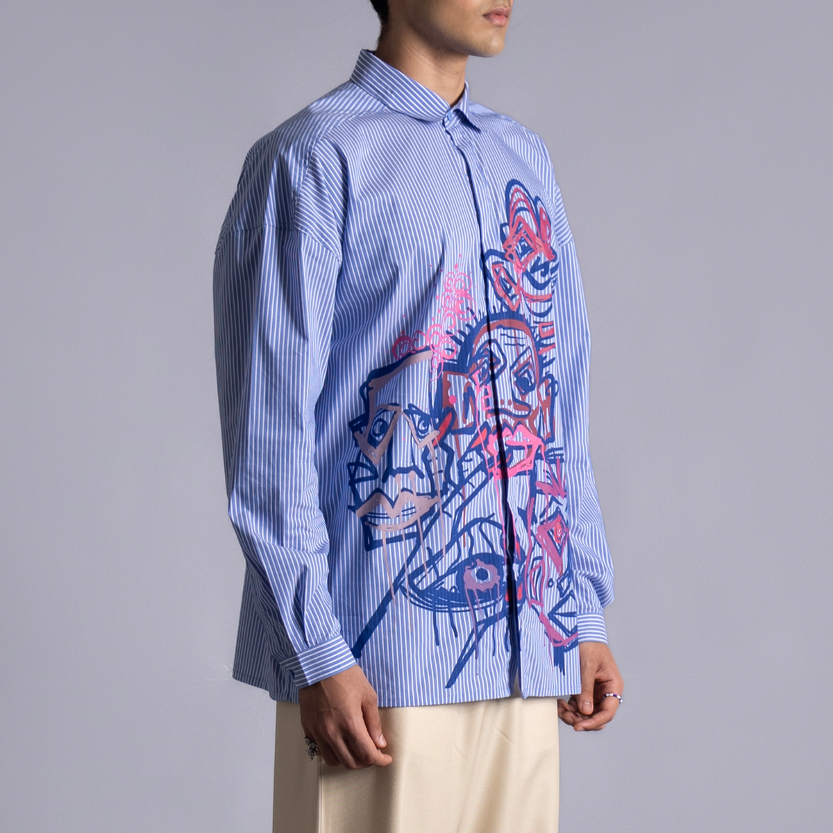 Diversity 2.1 Shirt (Pinstriped) by HUEMN