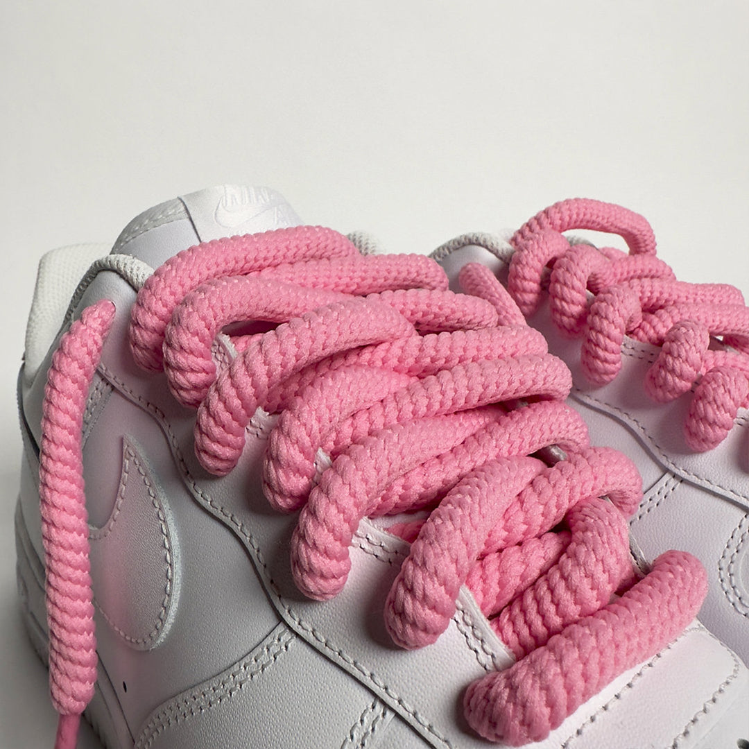 Pink Wired Rope Shoelaces | Premium Sneaker Laces – KNOTTY by KNOTTY