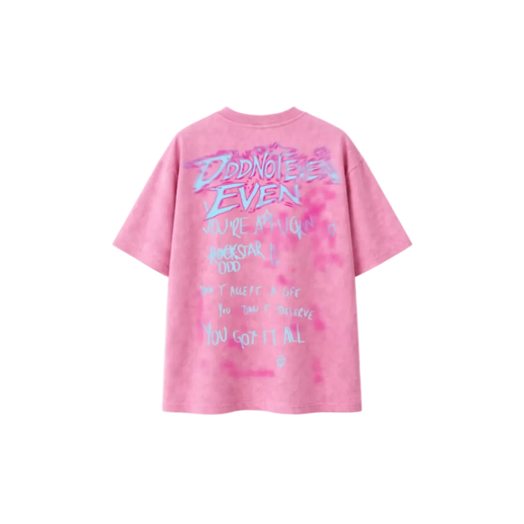 Pink Washed Tshirt by oddnoteven