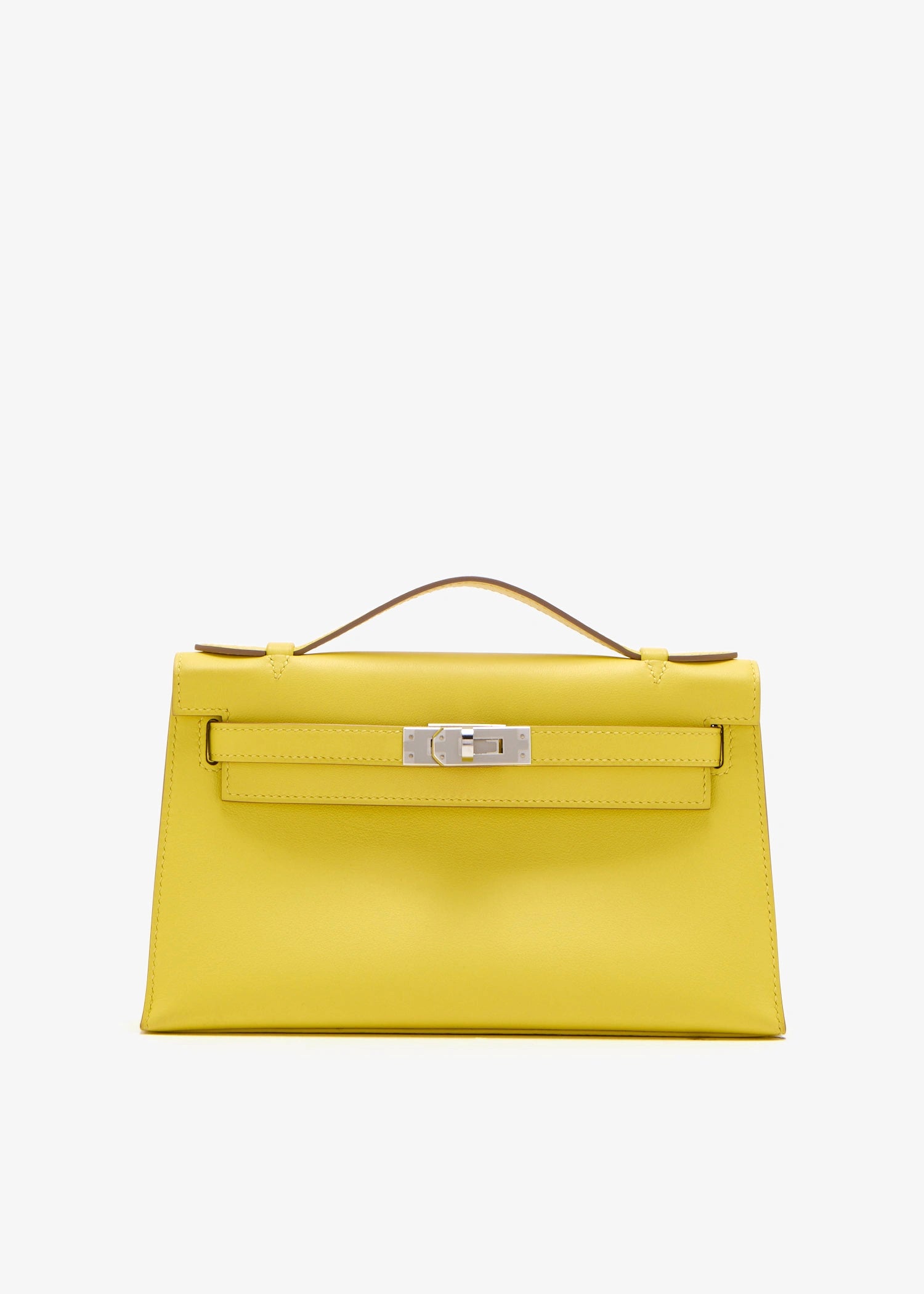 Hermès Kelly Pochette – Swift Leather in Yellow with Palladium Hardware - Zeuskicks