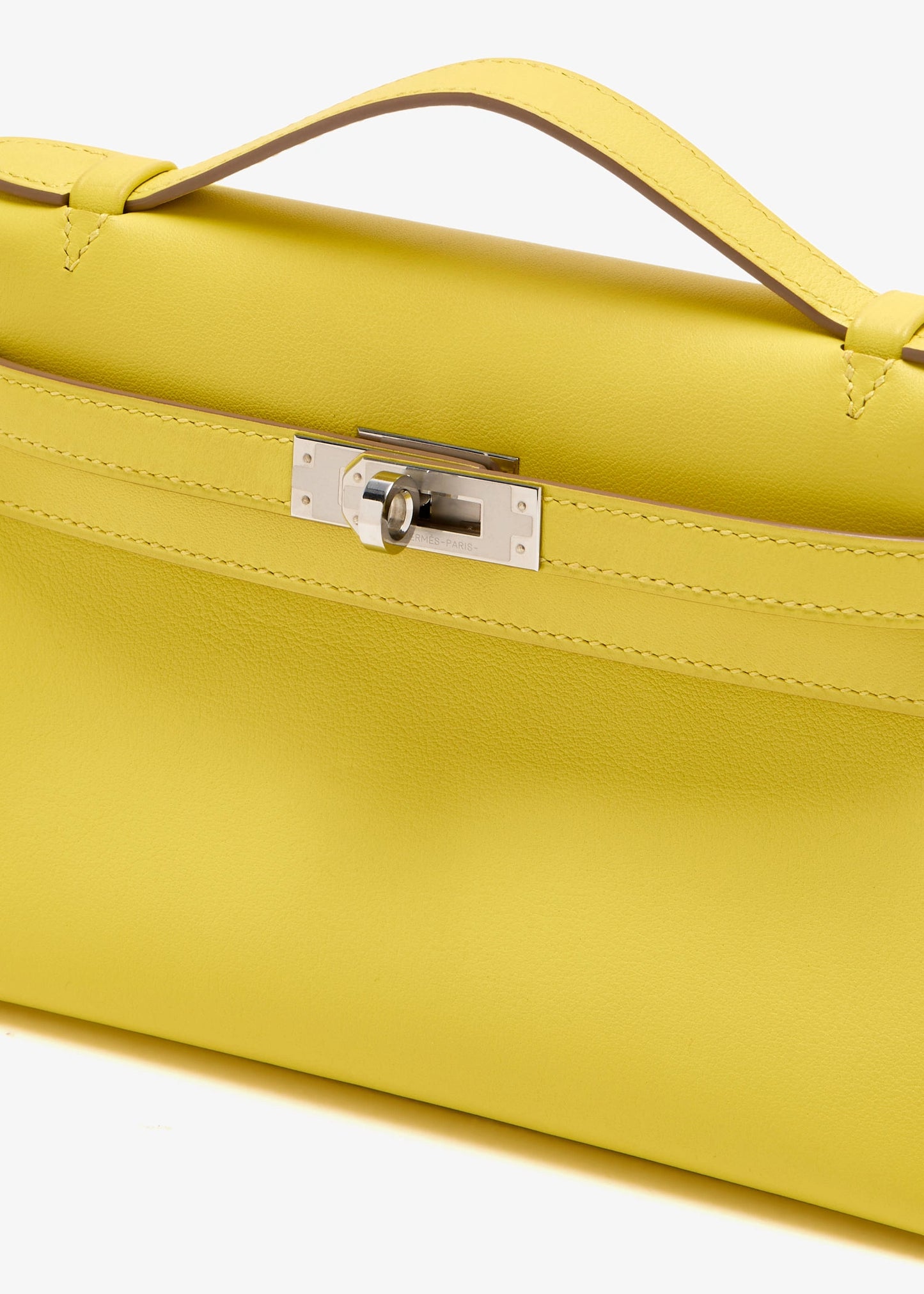 Hermès Kelly Pochette – Swift Leather in Yellow with Palladium Hardware - Zeuskicks