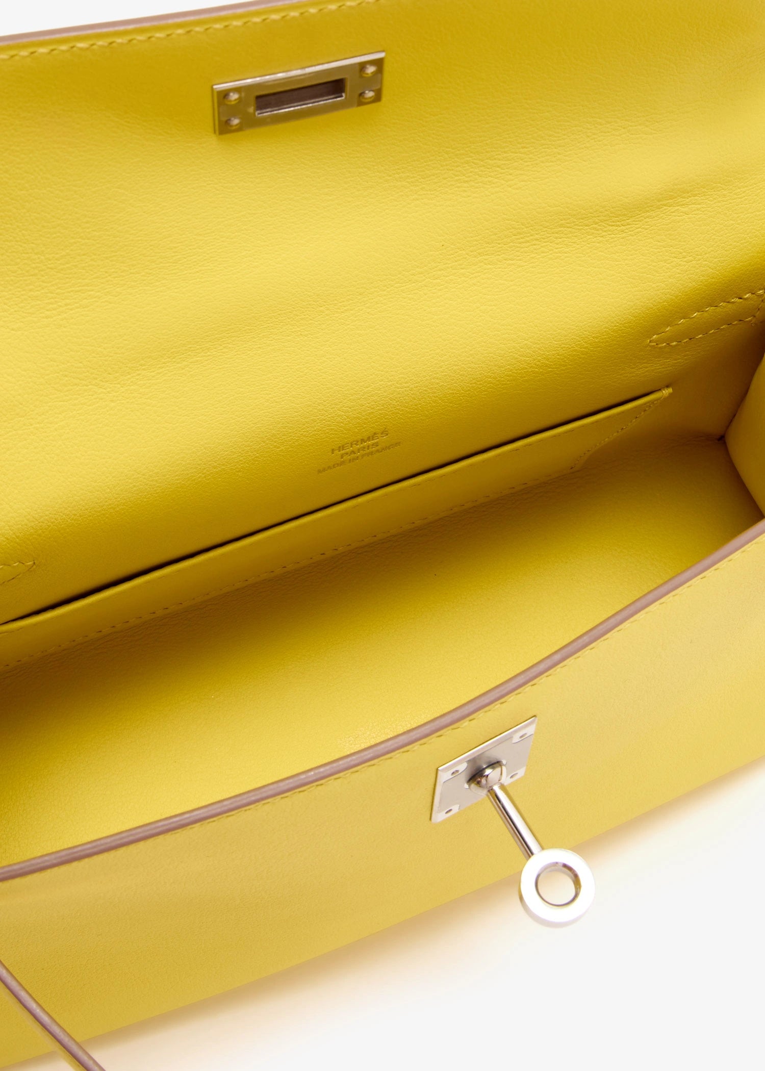 Hermès Kelly Pochette – Swift Leather in Yellow with Palladium Hardware - Zeuskicks