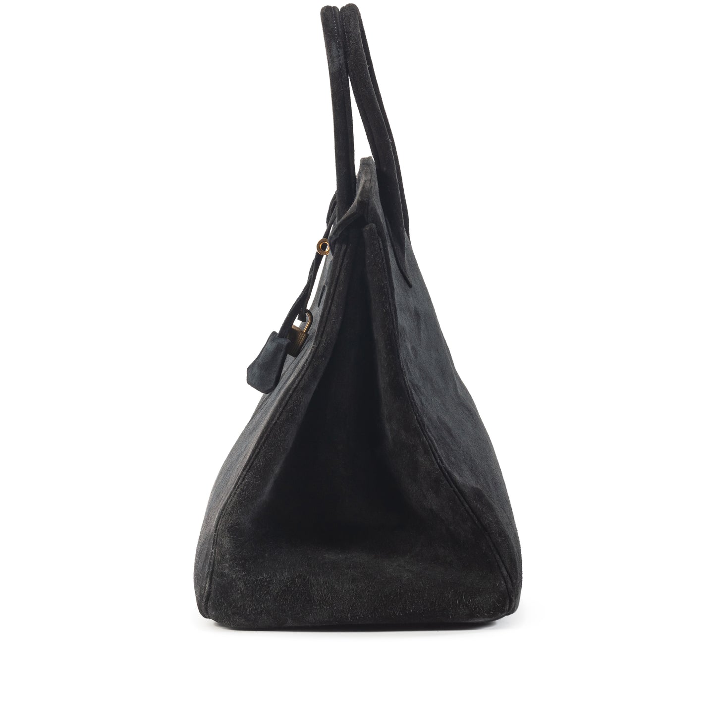 Hermès Vintage Birkin 40 – Bleu Nuit Doblis Suede with Gold Hardware (1988) - Zeuskicks