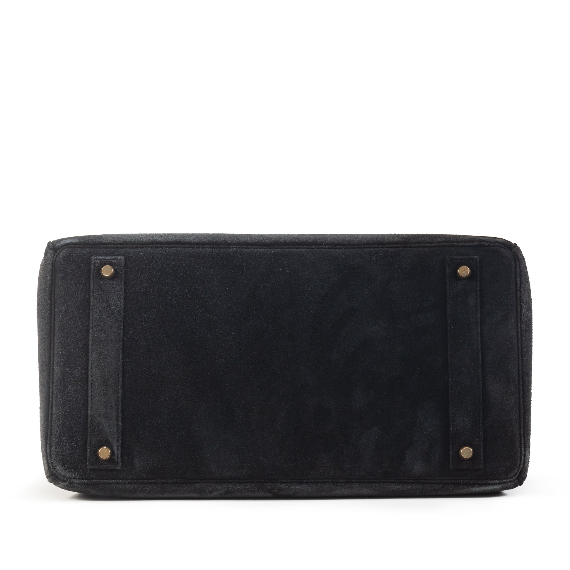 Hermès Vintage Birkin 40 – Bleu Nuit Doblis Suede with Gold Hardware (1988) - Zeuskicks