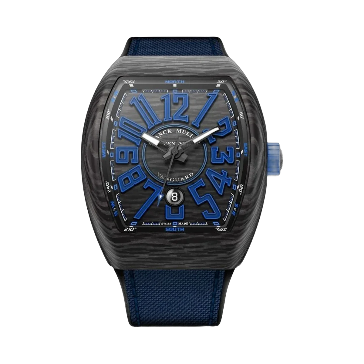 Franck Muller V 45 SC DT CARBON NR BLUE pre-owned watch — view 1