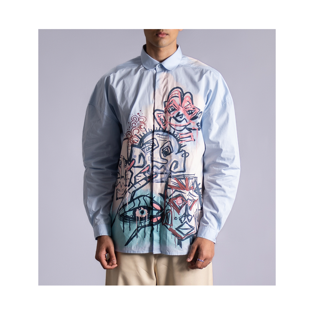 Diversity 2.1 Shirt (Powder Blue) by HUEMN