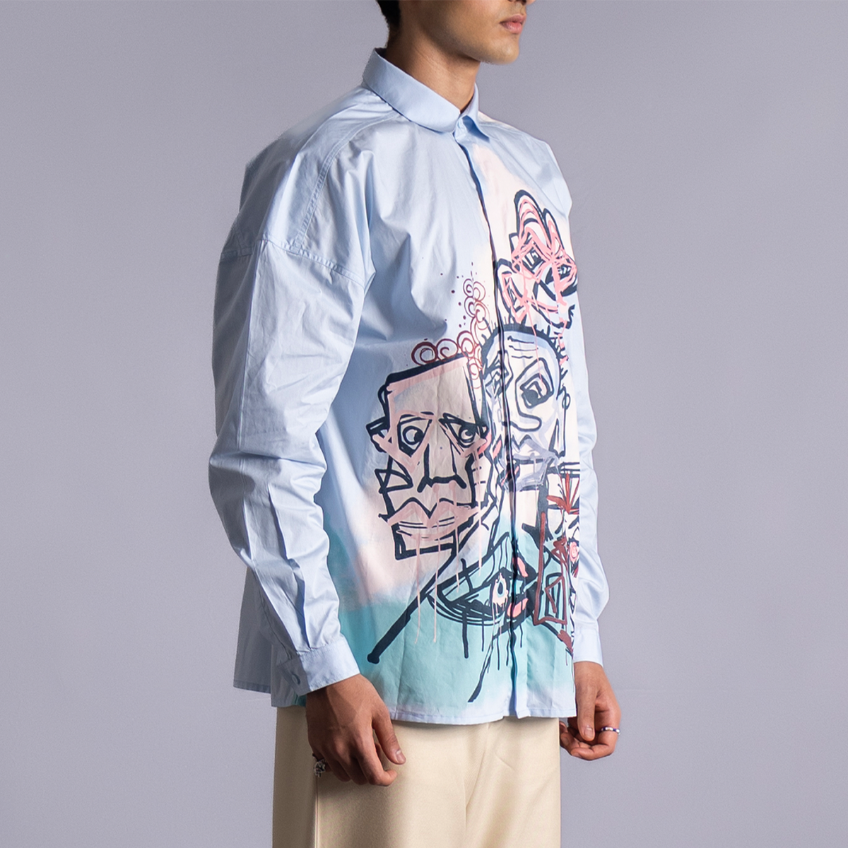 Diversity 2.1 Shirt (Powder Blue) by HUEMN