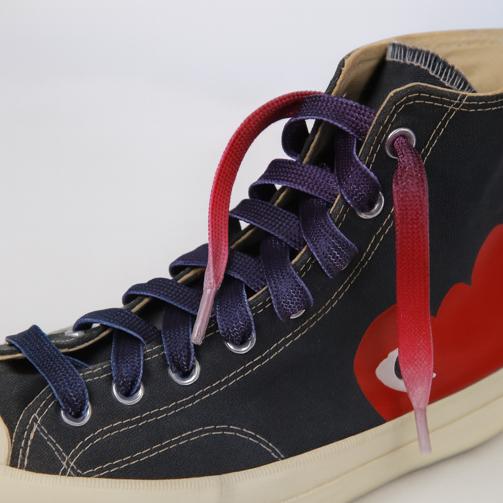 Berry Nebula Gradient Shoelaces | Red - Purple - Light Pink | Premium Gradient Flat Sneaker Laces by KNOTTY by KNOTTY