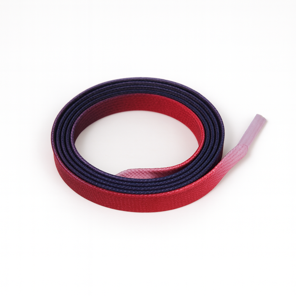 Berry Nebula Gradient Shoelaces | Red - Purple - Light Pink | Premium Gradient Flat Sneaker Laces by KNOTTY by KNOTTY