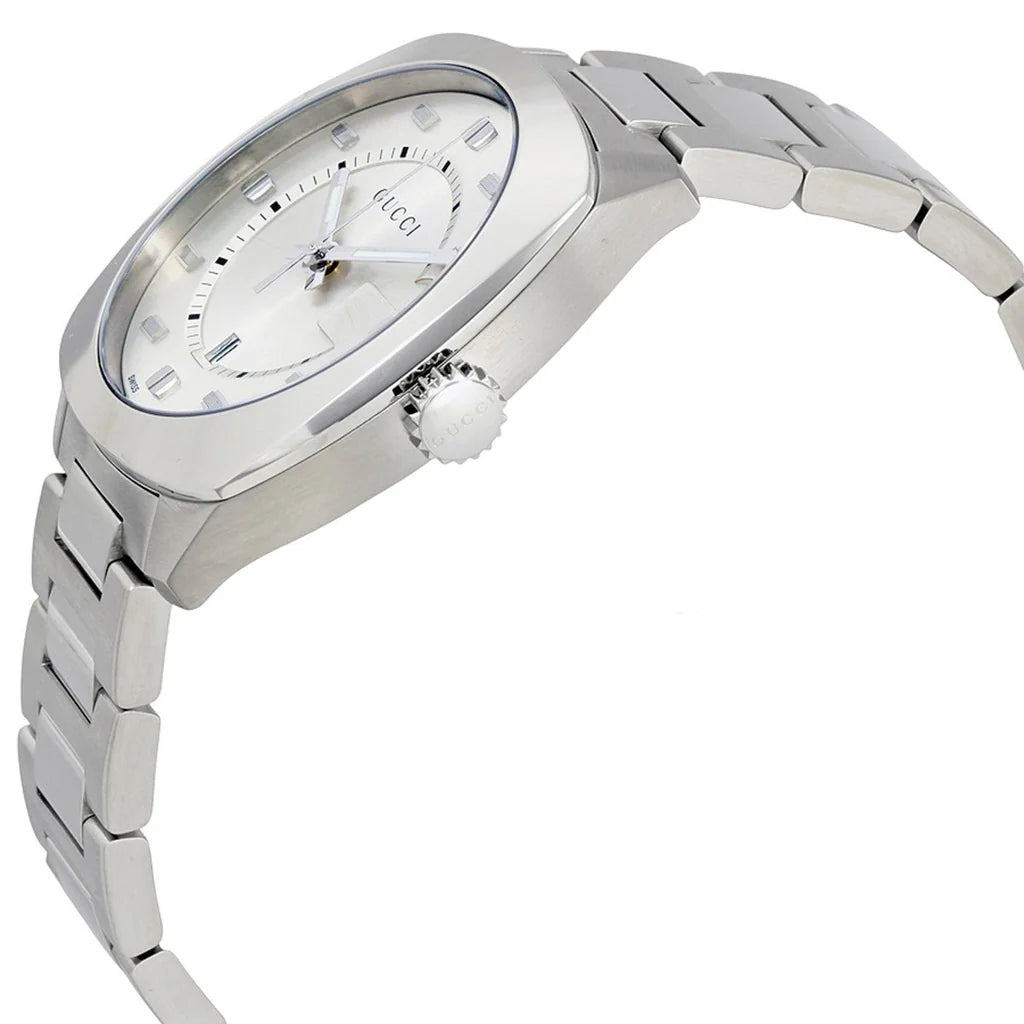 Men’s Gucci GG2570 YA142308 Silver-Tone Quartz Watch