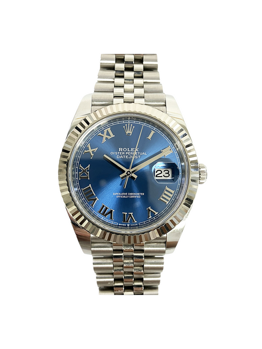 Men’s Rolex Datejust 41 126334 Blue Roman Automatic Watch - Zeuskicks