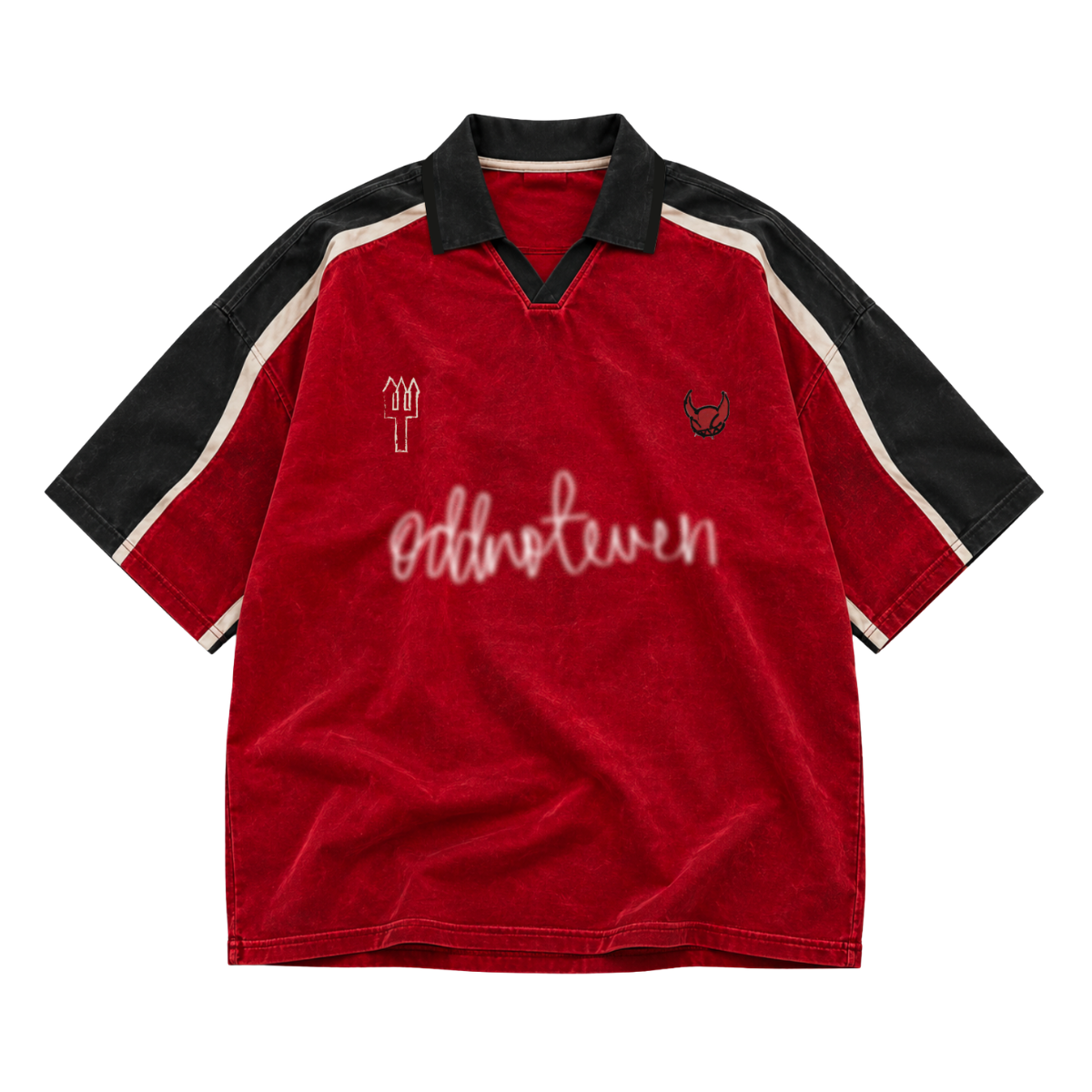 Red Devils Retro Polo by oddnoteven