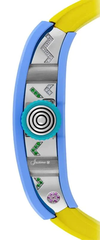 Richard Mille RM 07-01 Automatic TZP Ceramic Powder Blue Gem Dial Watch