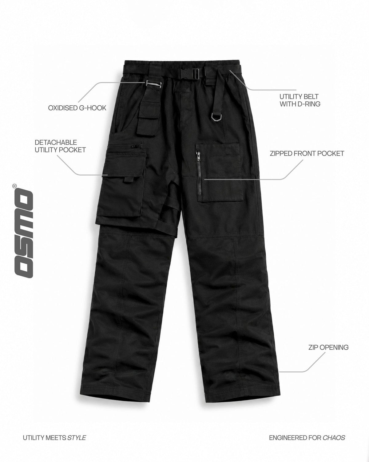 Detachable Utility Pocket Cargo by OSMO