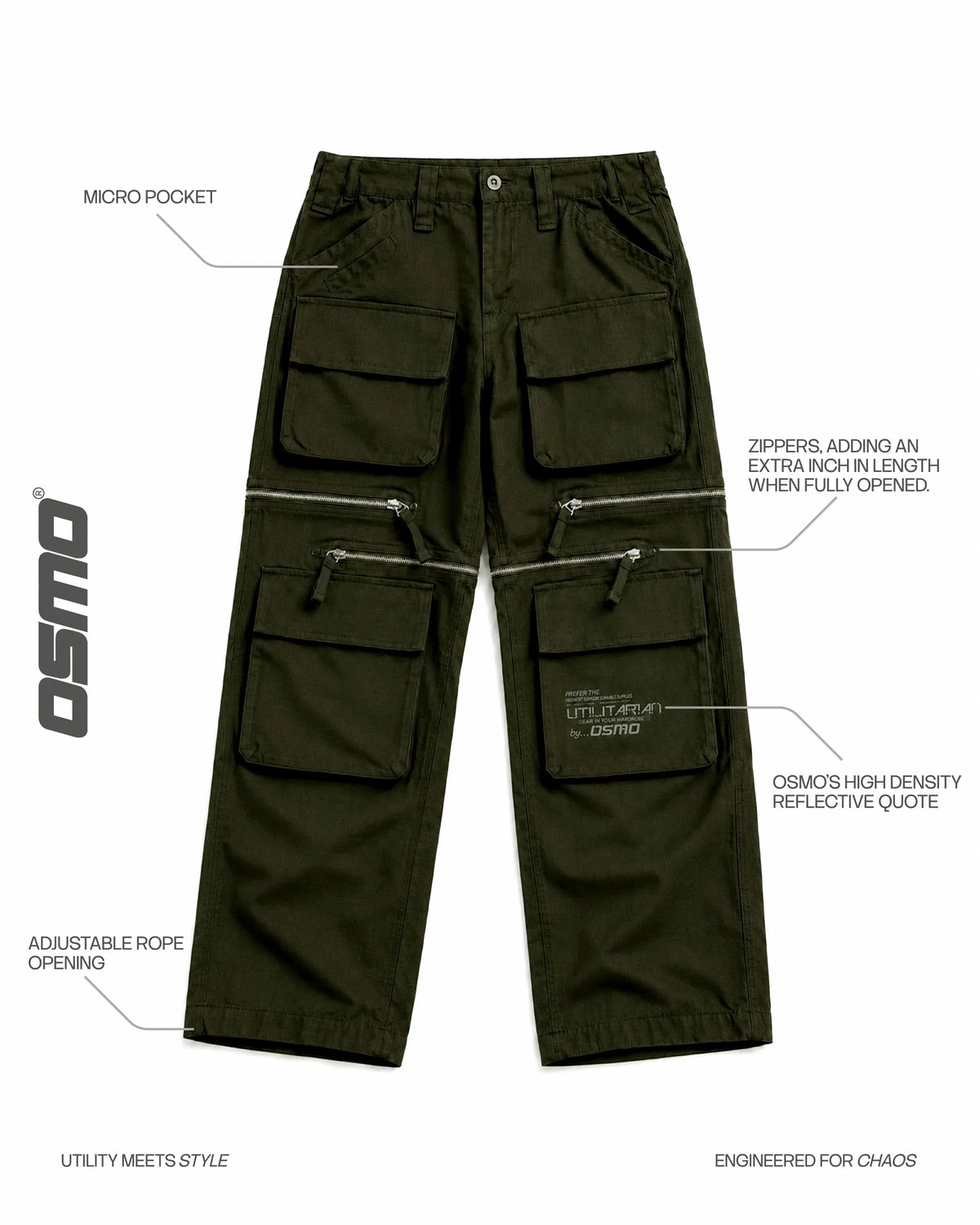 Expandable Length Cargo-Green by OSMO