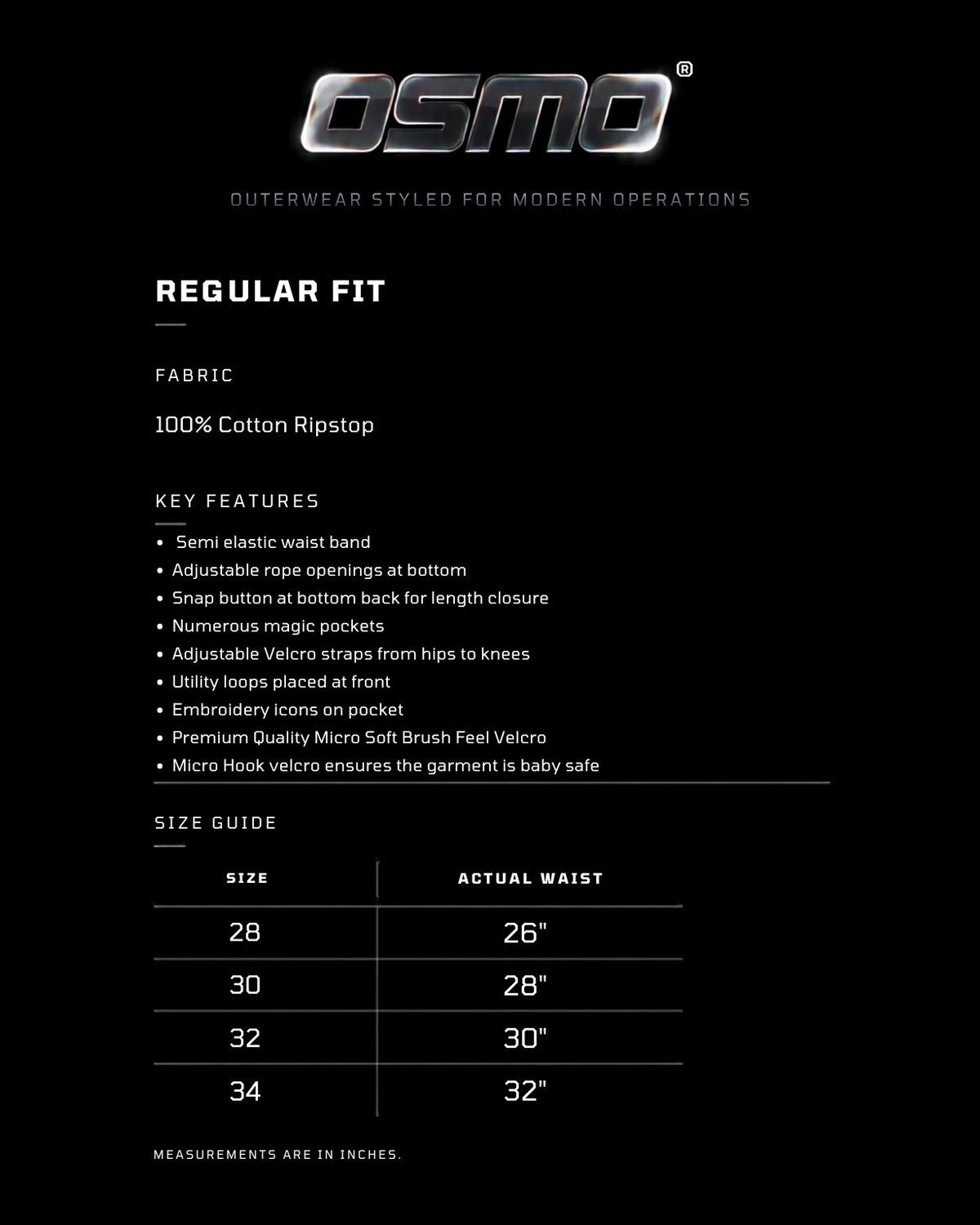 Velcro Shape Shifter Cargo by OSMO