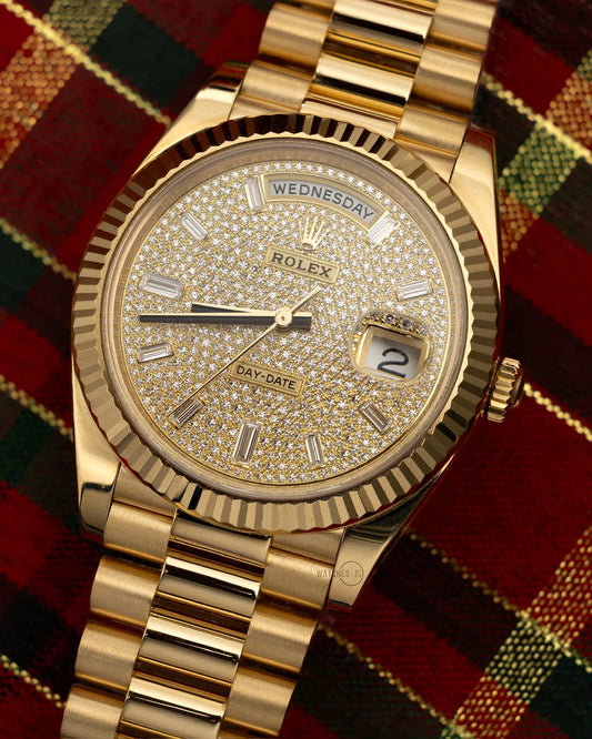 Men’s Rolex Day-Date 40 Ref. 228238 Yellow Gold Automatic Watch - Zeuskicks