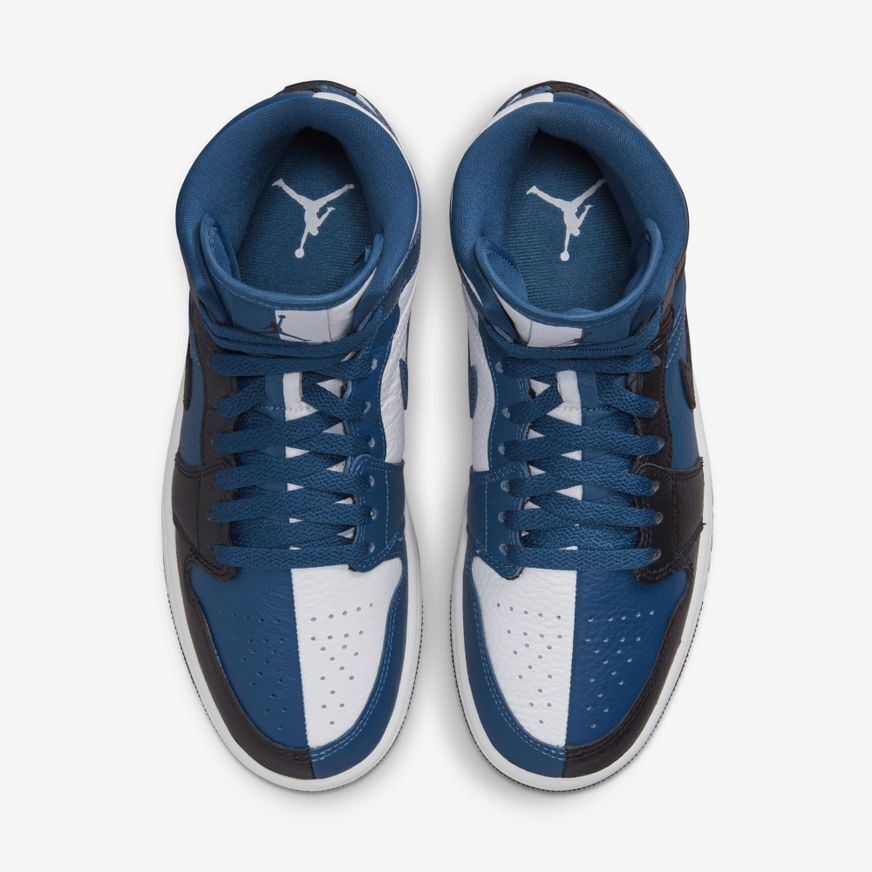 Air Jordan 1 Mid Se Double French Blue/Black-White